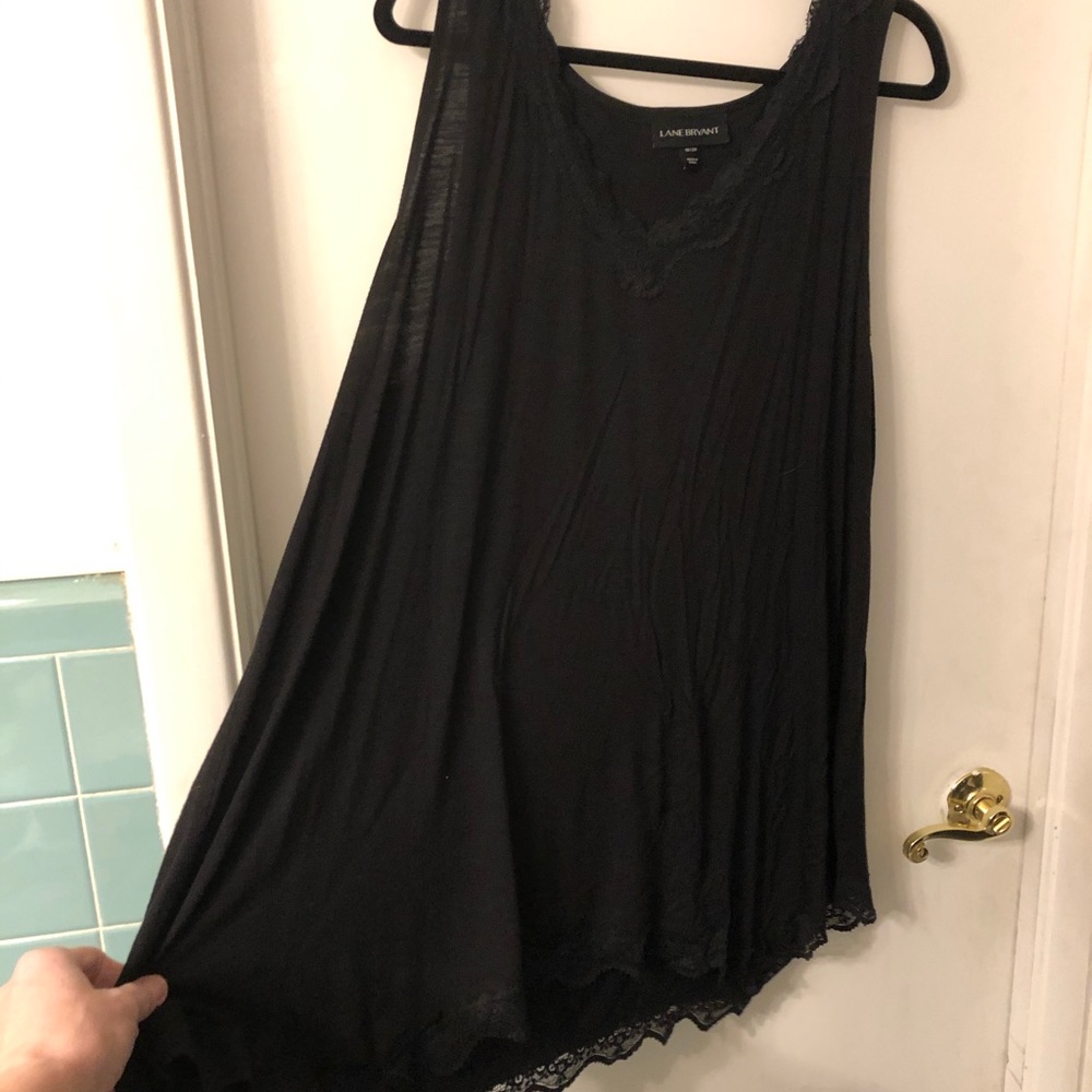 Lane Bryant size 18/20 black sleeveless top
